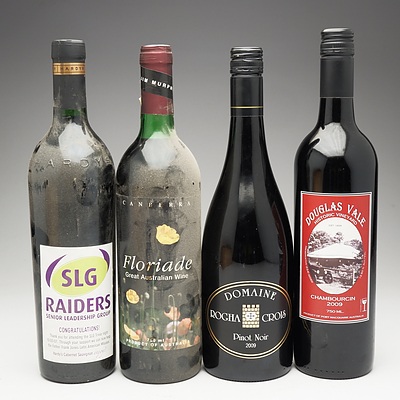 Case of 4x Mixed Wine 750ml Bottles Including Domaine Pinot Noir, Douglas Vale Chambourcin and More