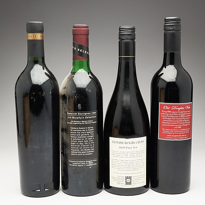 Case of 4x Mixed Wine 750ml Bottles Including Domaine Pinot Noir, Douglas Vale Chambourcin and More