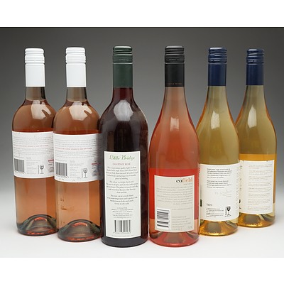 Case of 6x Mixed Wine 750ml Bottles Including Lerida Estate Pinot Noir Rose, Lake Moodemere Estate Tiara and More