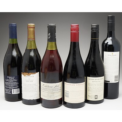 Case of 5x Pinot Noir 750ml Bottles and 1x Cabernet 750ml Bottle Including Norman's, Margrain, Domaine and More