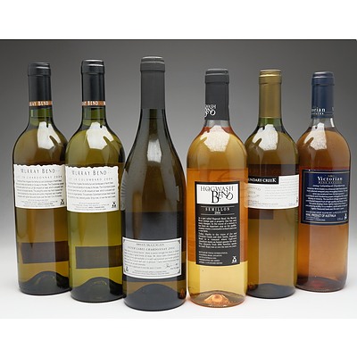 Case of 6x Mixed White Wine 750ml Bottles Including Boundary Creek Colombard Semillion, Murray Bend Colombard and More