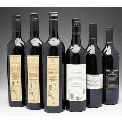 Case of 6x Mixed Red Wine 750ml Bottles Including Black Wattle Shiraz, Drayton's Bellevue Cabernet Sauvignon Shiraz and More
