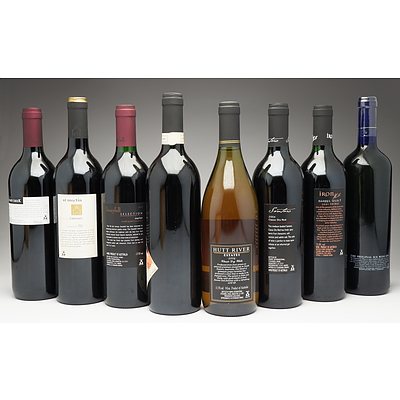 Case of 8x Mixed Wine 750ml Bottles Including Iron Hill Shiraz, Akuna Merlot, St Martin Cabernets and More