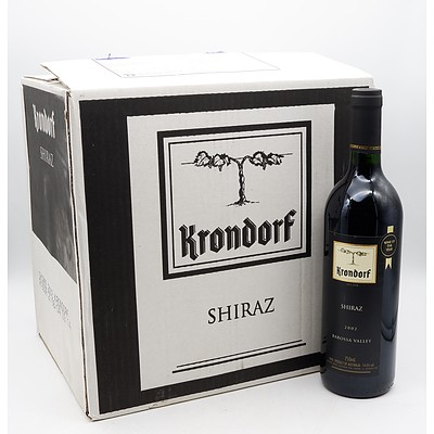 Case of 12x Krondorf 2002 Shiraz 750ml