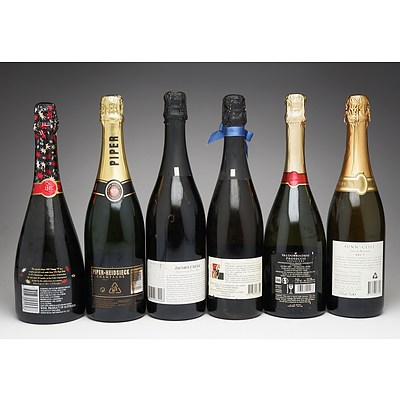 Case of Six 750ml Bottles of Sparkling Wine and Champagne Including Jacob's Creekm Redbank, Sunny Cliff and More