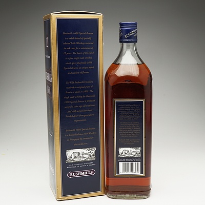Bushmills 1608 Special Reserve Irish Whiskey 12 Years Old 1 Litre