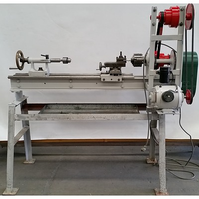 Custom Built Metal Lathe with Stand