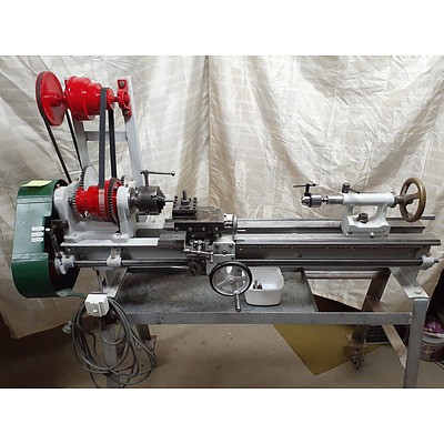 Custom Built Metal Lathe with Stand