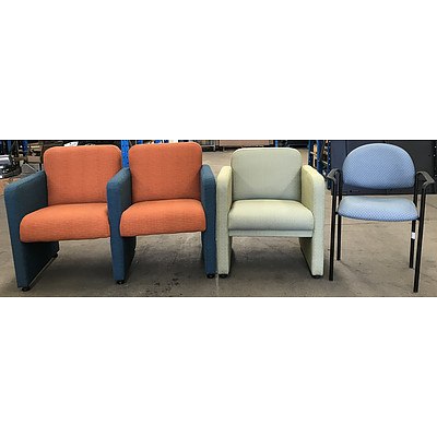 Reception Chairs -Lot Of Three