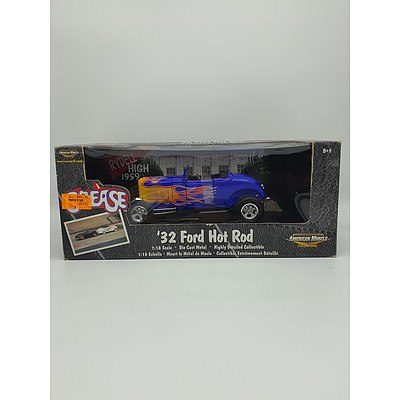 American Muscle 1932 Ford Hot Rod Grease - 1:18 Scale Model Car