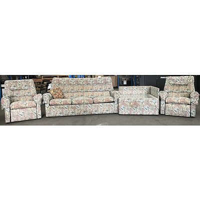 Four Piece Upholstered Lounge Suite