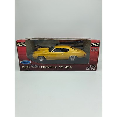 Welly 1970 Pro Street Chevrolet Chevelle SS 454 - 1:18 Scale Model Car