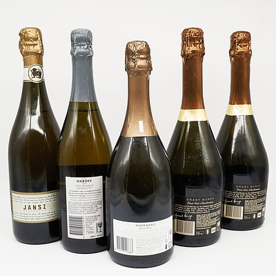 Case of 5x Sparkling Wine 750ml Bottles Including Lindeman's Reserve Pinot Noir Chardonnay, Grant Burge Pinot Noir Chardonnay and More