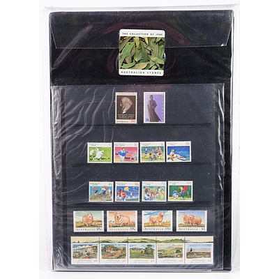 14 Australian Stamp Collection Year Books 1981-1991