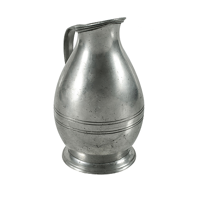 Italian Pewter Water Pitcher