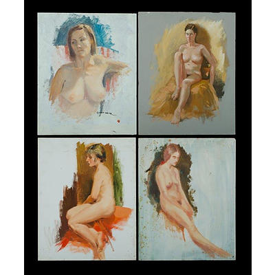 Waite, Allan (1924-2010) Four Various Nude Studies (4)