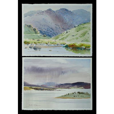Waite, Allan (1924-2010) 'The Loner, Spencers Creek' and 'Approaching Storm, Jindabyne' (2)
