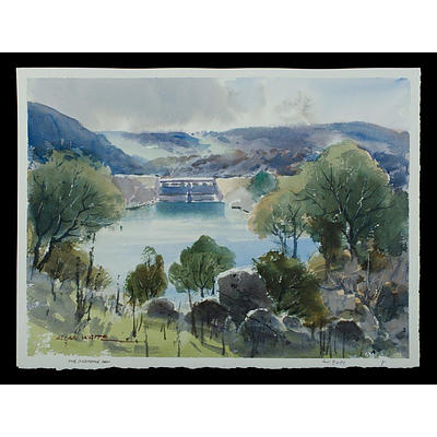 Waite, Allan (1924-2010) 'Jindabyne Dam' and 'View From The Creel Site 1968' (2)