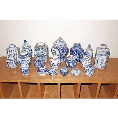 Collection of Asian and Other Blue and White Ceramics