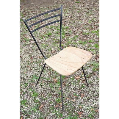 1960s Steel and Ply Chair for Restoration