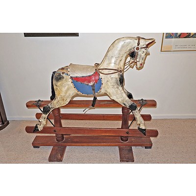 Suberb Very Large Rocking Horse, Probably F Roebuck, Leichhardt