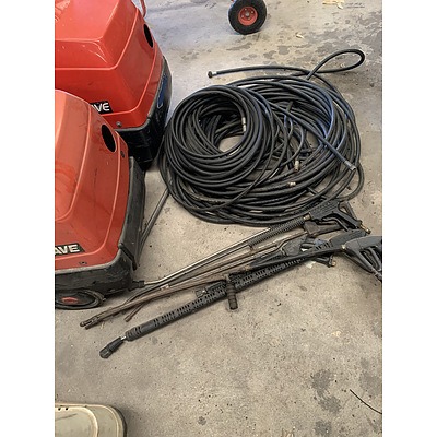 Jetwave TK100/12M Pressure Washers - Lot of Two