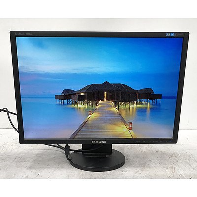 Dell UltraSharp (2001FP) and Samsung SyncMaster (2243BW) 20" and 22" LCD Monitors - Lot of Four