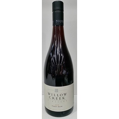 Bottle Of Willow Creek Pinot Noir