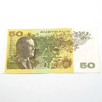 Australian Phillips / Fraser $50 Note, YYP727936