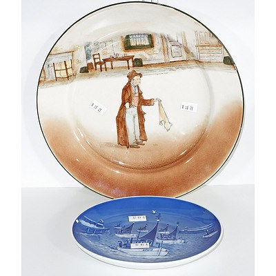Bing and Grondahl Display Plate and Doulton Artful Dodger Display Plate