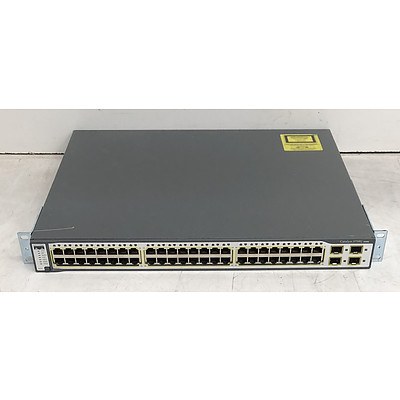 Cisco Catalyst (WS-C3750G-48TS-E V04) 3750G Series 48-Port Gigabit Managed Switch