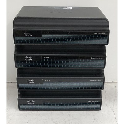 Cisco (CISCO1941/K9 V02) 1900 Series Integrated Services Router - Lot of Four