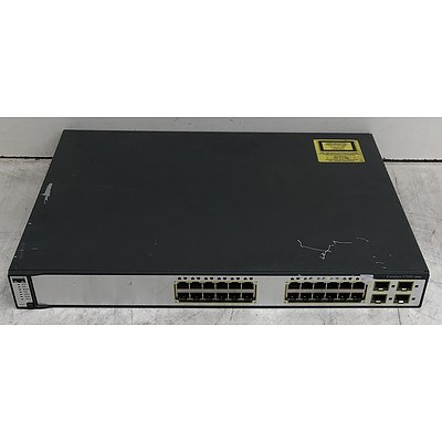 Cisco Catalyst (WS-C3750G-24TS-S1U V03) 3750G Series 24-Port Gigabit Managed Switch