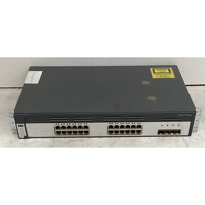 Cisco Catalyst (WS-C3750G-24TS-S V08) 3750 Series 24-Port Gigabit Managed Switch