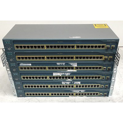 Cisco Catalyst 2950 Series Ethernet Switches - Lot of Six