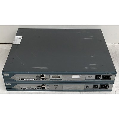 Cisco (CISCO2811) 2800 Series Integrated Services Router - Lot of Two