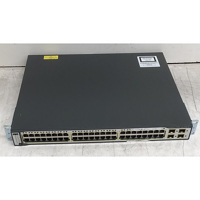 Cisco Catalyst (WS-C3750G-48PS-S V08) 3750G Series 48-Port Gigabit Managed Switch