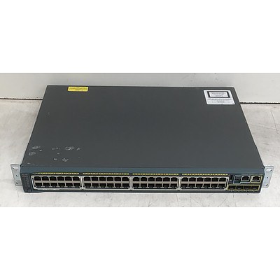 Cisco Catalyst (WS-C2960S-48FPS-L V04) 2960-S Series PoE+ 48-Port Gigabit Managed Switch