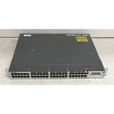 Cisco Catalyst (WS-C3750X-48P-L V02) 3750-X Series PoE 48-Port Gigabit Managed Switch