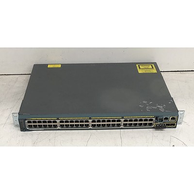 Cisco Catalyst (WS-C2960S-48LPS-L V04) 2960-S Series PoE+ 48-Port Gigabit Managed Switch