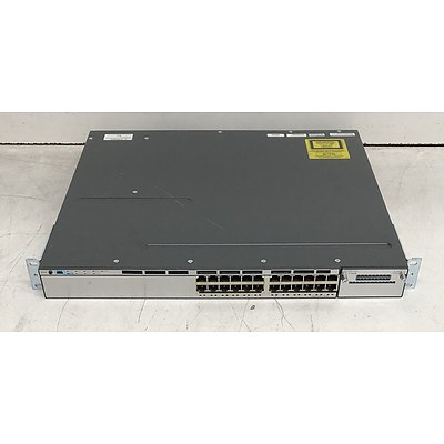 Cisco Catalyst (WS-C3750X-24T-S V01) 3750-X Series 24-Port Gigabit Managed Switch