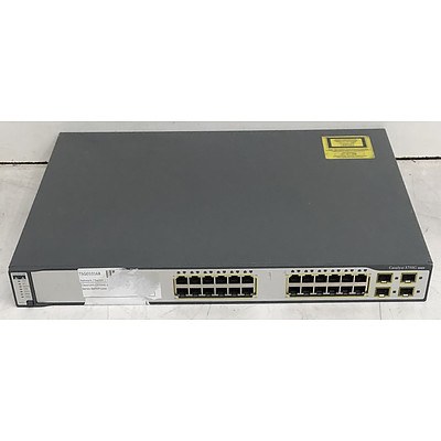 Cisco Catalyst (WS-C3750G-24TS-S1U V05) 3750G Series 24-Port Gigabit Managed Switch