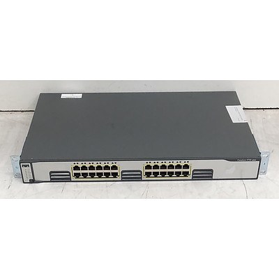 Cisco Catalyst (WS-C3750G-24T-S) 3750 Series 24-Port Gigabit Managed Switch