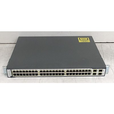 Cisco Catalyst (WS-C3750G-48TS-E V04) 3750G Series 48-Port Gigabit Managed Switch