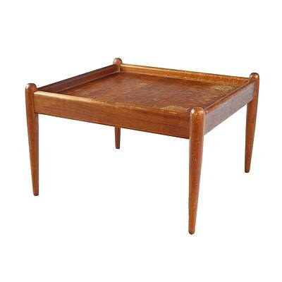 1960s Teak Table with Cigar Legs, Possibly Parker