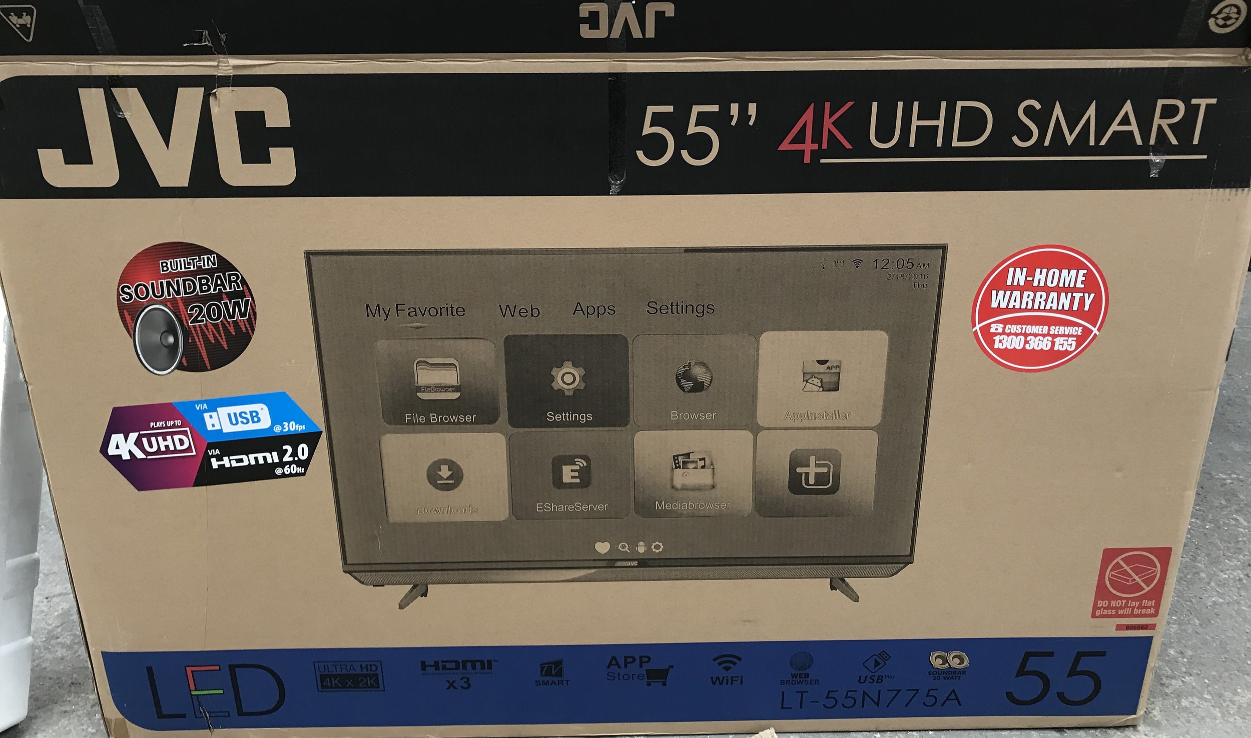 JVC 55 Inch 4K UHD Smart TV Lot 1145219 ALLBIDS