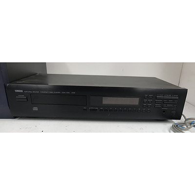 Yamaha Compact Disc Player And Tannoy Center Channel Monitor