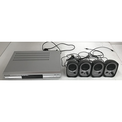 Panasonic Digital Receiver and Edifier Computer Speakers