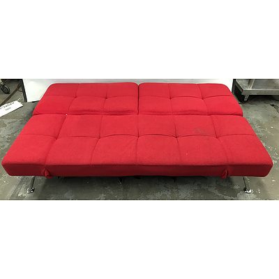 Red Click-Clack Sofa Bed