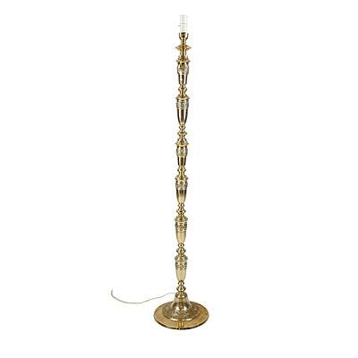 Brass Asian Style Floor Lamp Stand